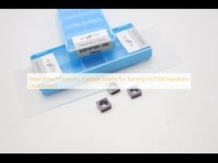 Inserti in metallo duro per tornitura di fori interni con durezza garantita HV3500