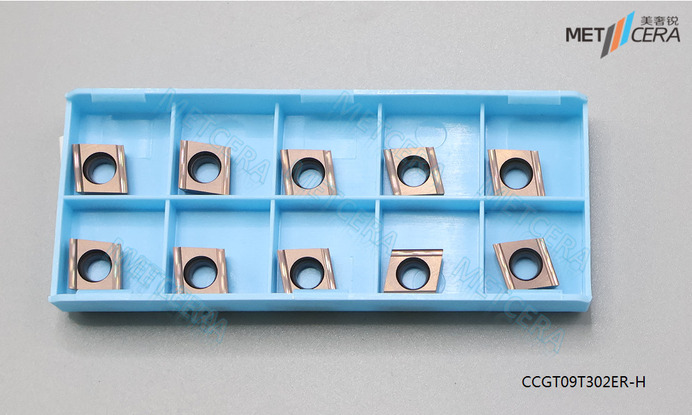 Inserti di carburo per la tornitura di diamanti 80° Inserti di carburo positivo CCGT09T Per la tornitura di inserti di foratura per portautensili