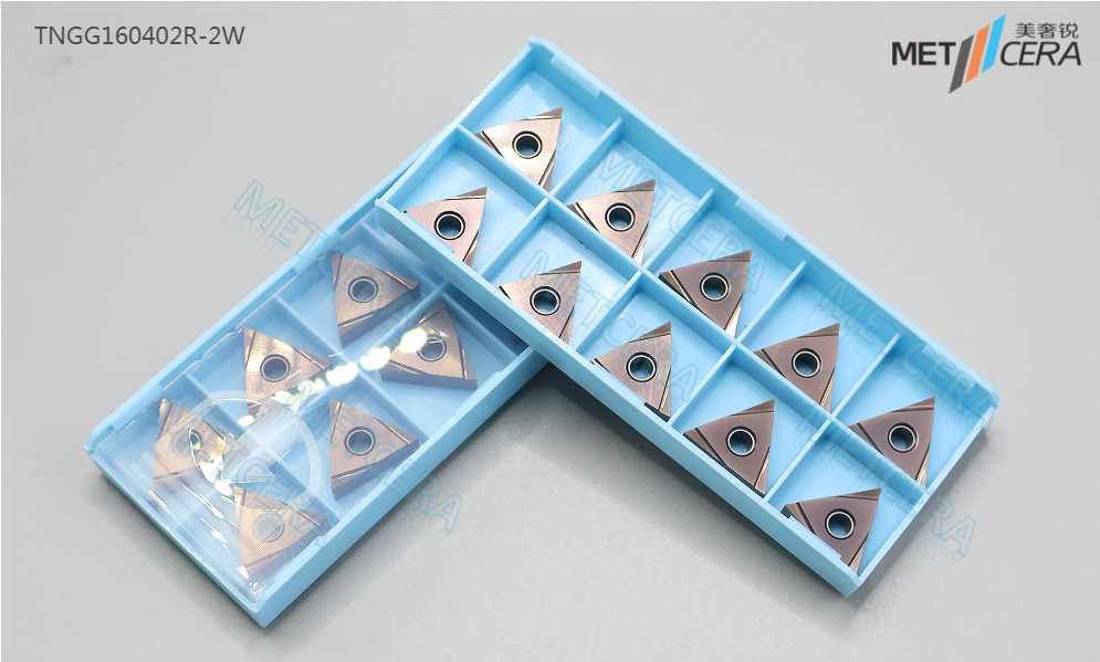 60° Triangolo negativo con buco TNGG160402R-W Taglio a destra inserto girante, inserto in carburo, inserto a terra
