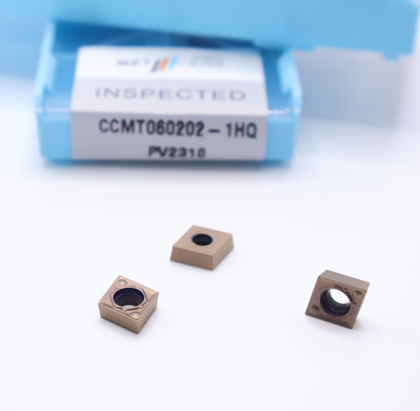CCMT060202-1HQ PV2310 Strumento di taglio Cermet inserisce materiale di bronzo HRA92.5 Durezza Superficie liscia