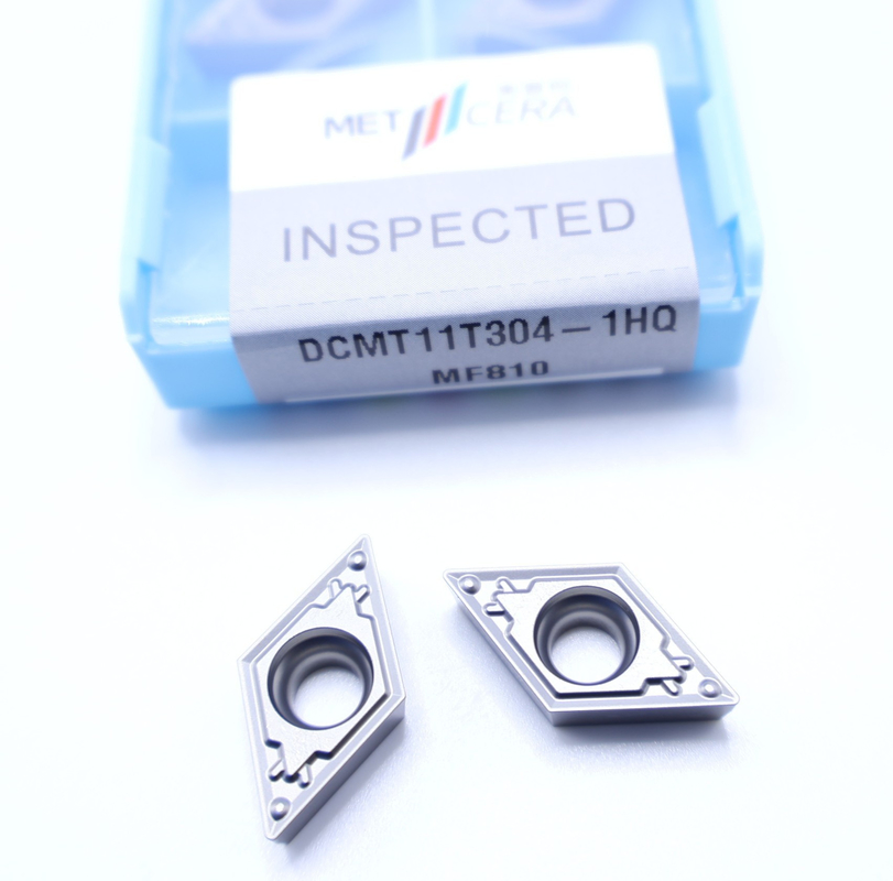 Strumento di taglio per carburo di grado MF810 inserti con buona resistenza alla frattura e superficie liscia CCMT11T304-1HQ