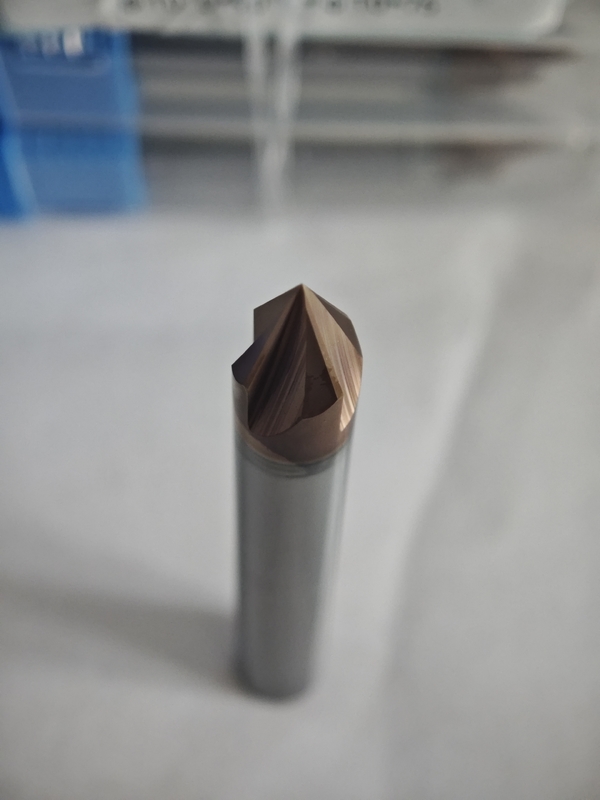 MPG4 CNC Rad Mill Carbide Chamfer Mill 4 Flutes Mill Roughing Processing Mill Per acciaio in lega, acciaio da stampo, acciaio pre-indurito, Φ10.0 X 90° x Φ10 X 75mm