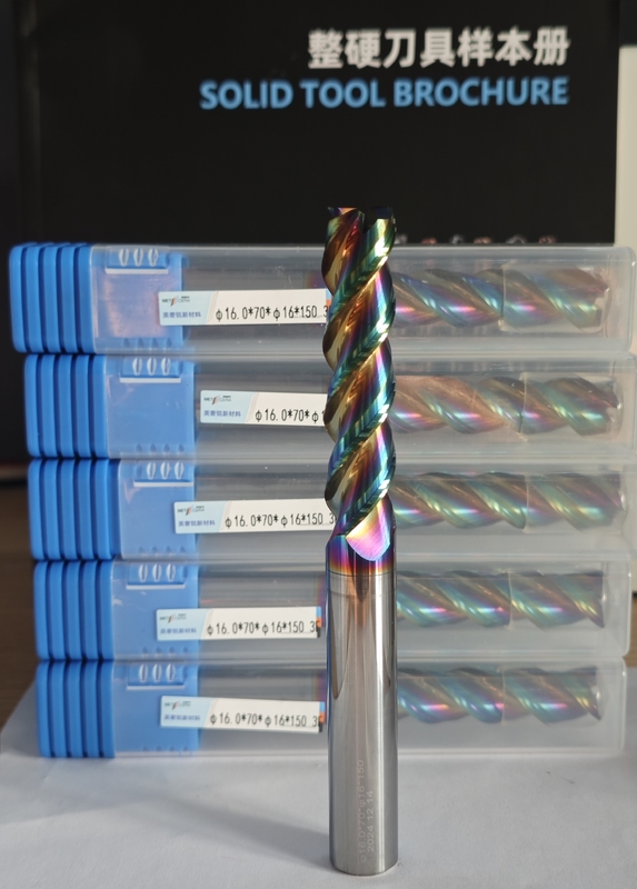 MAE PLUS Long Flute Carbide Mill per la lavorazione dei metalli non ferrosi dell'alluminio e del rame 16 mm φ16.0 x 70 x φ16 x 150 mm