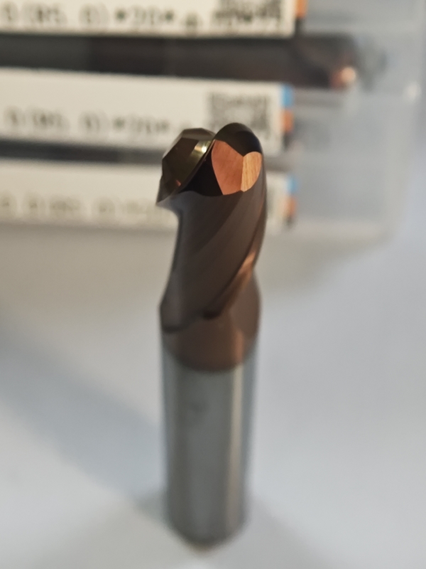 MPB2 Molla di carburo solido Flusso finale 2 flauti R0.5-10, 10 mm, Φ10.0 ((R5.0) x20x10Dx75 mm