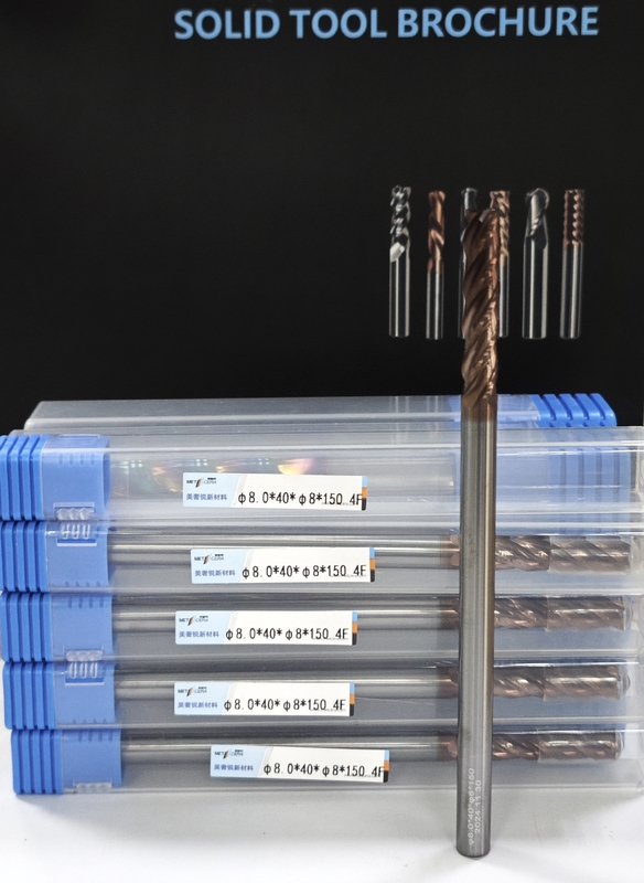 MPE4 Solid Carbide Long Flat Mill 4F Long End Mill Super Long Flute CNC Long Mill Cutter 8mm x 40 x 150mm Tipo di spedizione DHL/FEDEX/TNT/UPS