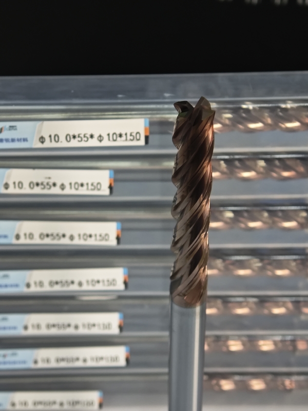 MPE4 Super Long Flute Solid Carbide Long Milling Cutter HRC55-HRC60 Durezza 4 Flute Long End Mill φ10.0 x 55 x φ10 x 150mm