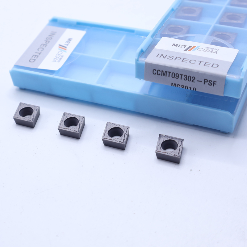 CCMT09T302 Inserto CNC Cermet per attrezzi di tornitura del tornio metallico, attrezzi di tornitura ceramici metallici, tagliatore di rottami di finitura
