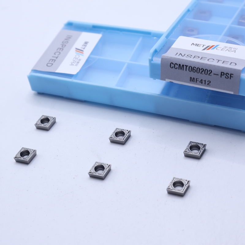 CCMT060202 Inserto di tornitura a carburo indicizzabile per tornitura a tornitura CNC, inserto di carburo per acciaio, lega, frantumatore per tornitura interna