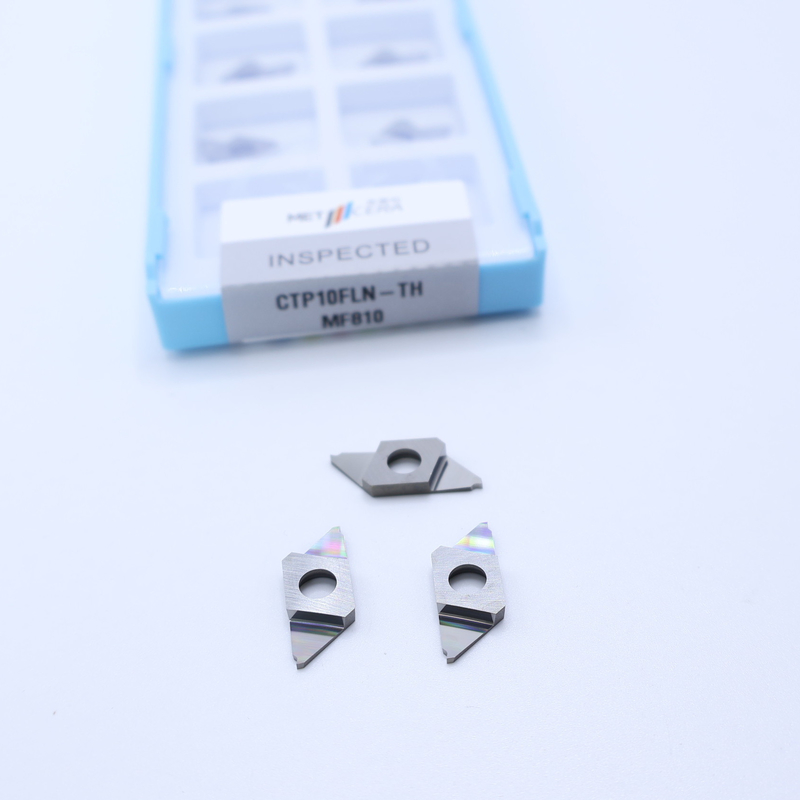 HRA91.8 Durezza Carburo CNC non rivestito inserto per taglio CTP separazione inserti indicizzabili taglio sinistro CTP10FLN-TH