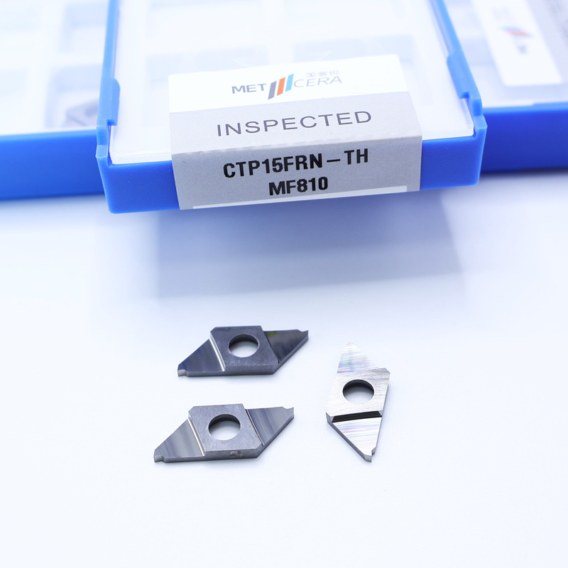 CTP15FRN-TH Non rivestito Separare inserti indicizzabili Inserto in carburo CNC per la durezza di taglio HRA91.8 Rivestimento non rivestito