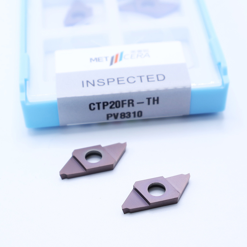 PV8310 Inserto di carburo CNC di grado bronzo per taglio CTP PVD rivestito separazione indicizzabile CTP20FR-TH Perfetto per CTP