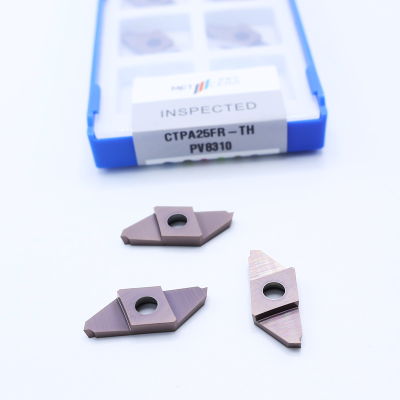 Precisione PVD rivestito Carburo separazione Off inserti indicizzabili per acciaio inossidabile e acciaio lavorazione diritto taglio CTPA25FR-TH