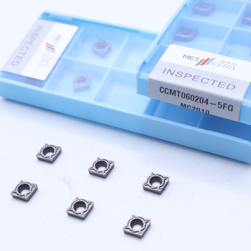 Inserti di tornitura CNC ad alta resistenza CCMT06-5FG CCMT09-5FG Inserti di tornitura esterni e interni