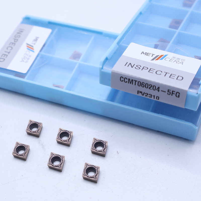 Inserti di tornitura CNC ad alta resistenza CCMT06-5FG CCMT09-5FG Inserti di tornitura esterni e interni