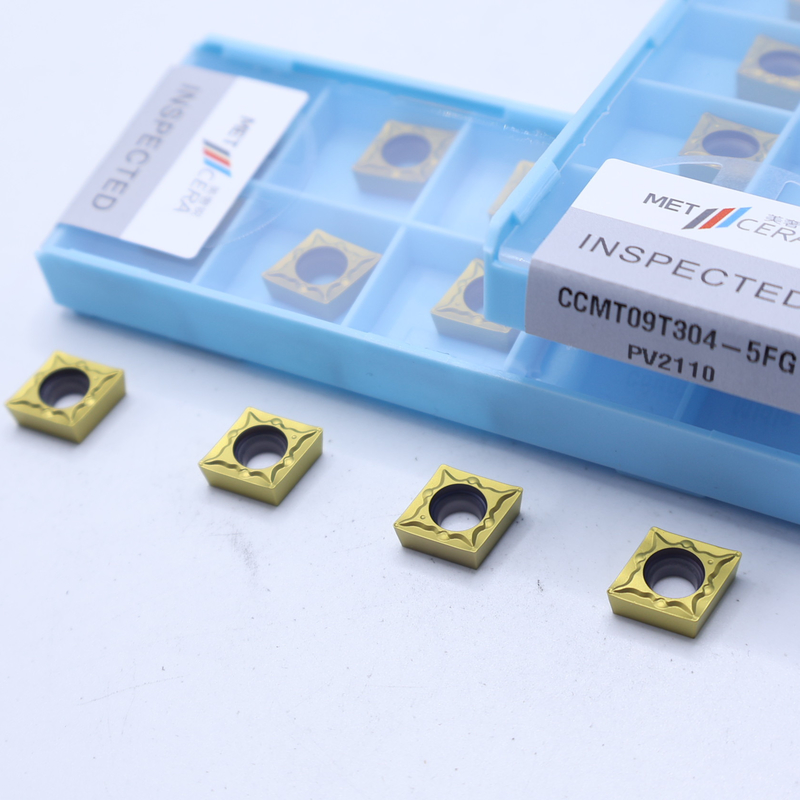 Inserti di tornitura CNC ad alta resistenza CCMT06-5FG CCMT09-5FG Inserti di tornitura esterni e interni