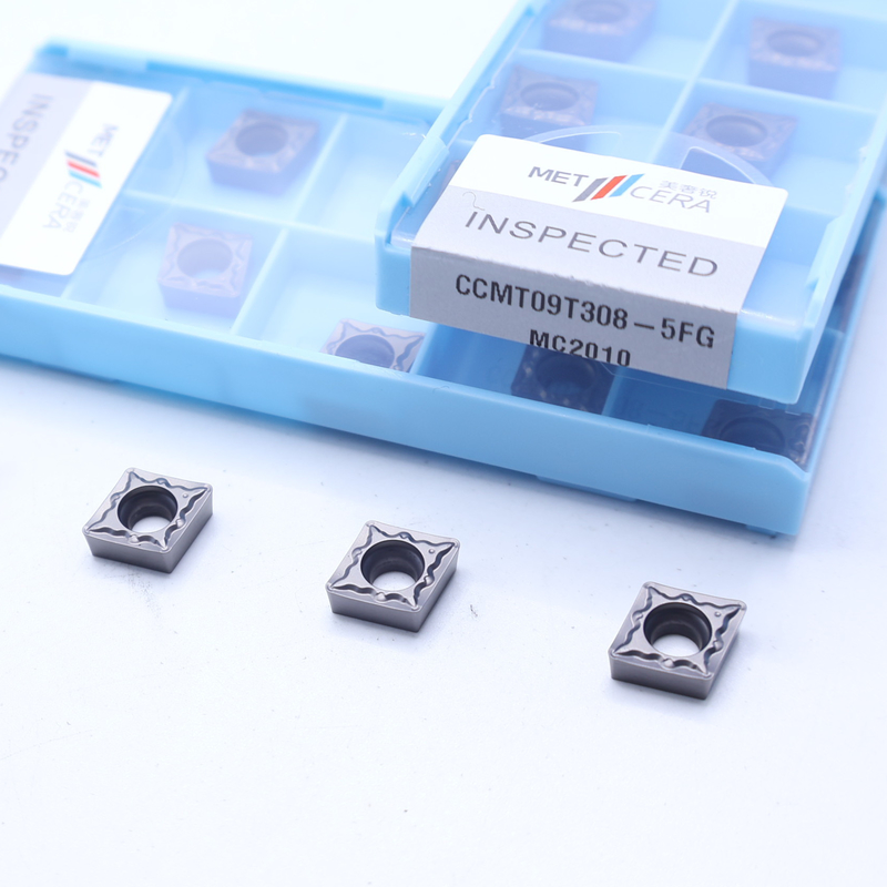 Inserti di tornitura CNC ad alta resistenza CCMT06-5FG CCMT09-5FG Inserti di tornitura esterni e interni