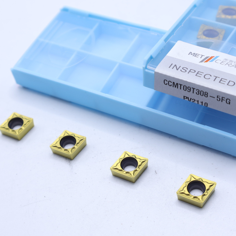 Inserti di tornitura CNC ad alta resistenza CCMT06-5FG CCMT09-5FG Inserti di tornitura esterni e interni