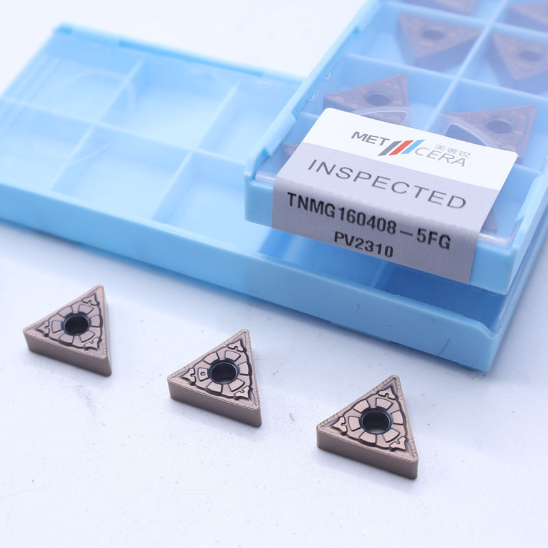 MC2010/PV2110/PV2310 TNMG160404 TNMG160408 Inserti di tornitura CNC Inserti di tornitura Cermet per la macchina CNC in 5FG chip breaker