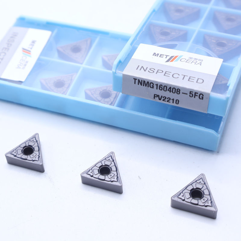MC2010/PV2110/PV2310 TNMG160404 TNMG160408 Inserti di tornitura CNC Inserti di tornitura Cermet per la macchina CNC in 5FG chip breaker