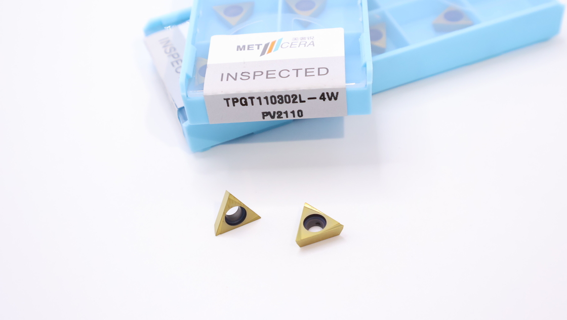 TPGT06 TPGT08 TPGT09 TPGT10 TPGT11 Inserti di tornitura CNC Cermet senza rivestimento