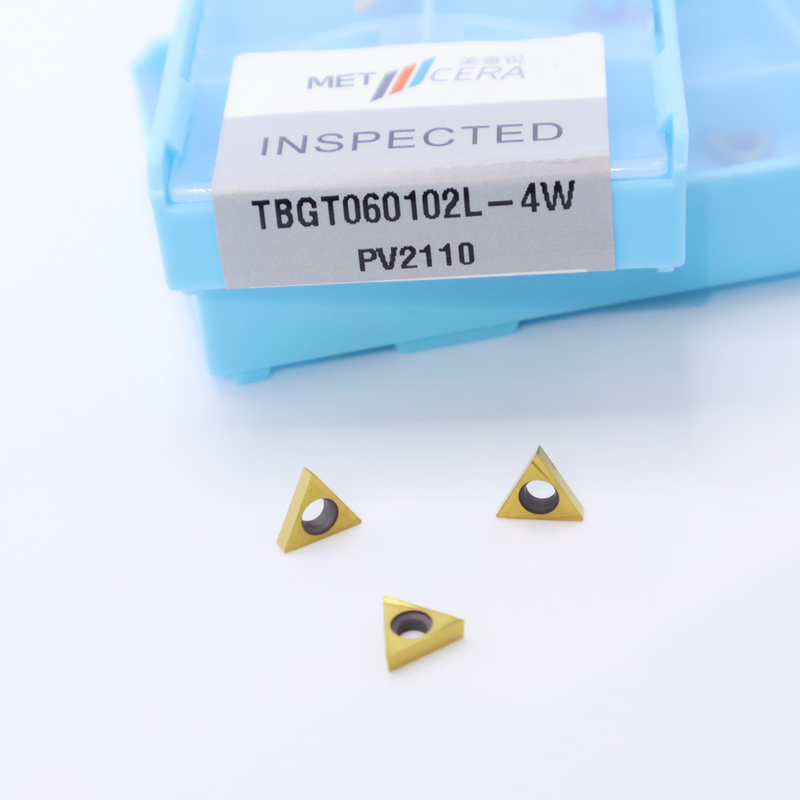 TPGT06 TPGT08 TPGT09 TPGT10 TPGT11 Inserti di tornitura CNC Cermet senza rivestimento