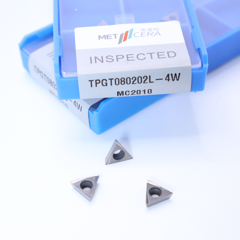 TPGT06 TPGT08 TPGT09 TPGT10 TPGT11 Inserti di tornitura CNC Cermet senza rivestimento