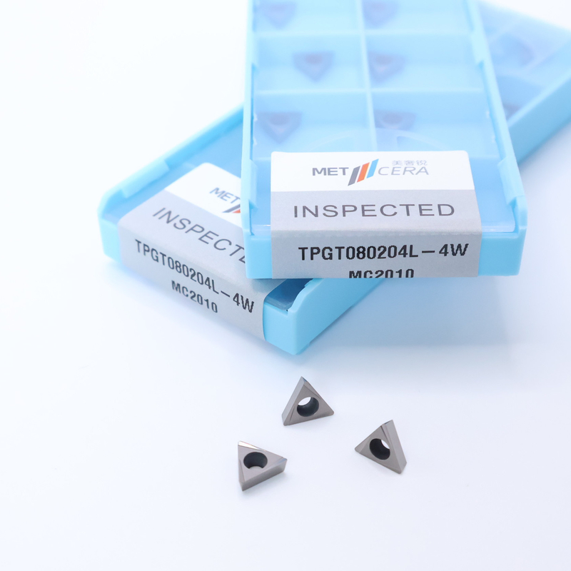 TPGT06 TPGT08 TPGT09 TPGT10 TPGT11 Inserti di tornitura CNC Cermet senza rivestimento