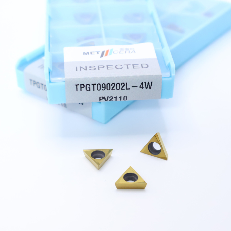 TPGT06 TPGT08 TPGT09 TPGT10 TPGT11 Inserti di tornitura CNC Cermet senza rivestimento