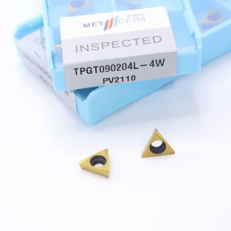 TPGT06 TPGT08 TPGT09 TPGT10 TPGT11 Inserti di tornitura CNC Cermet senza rivestimento