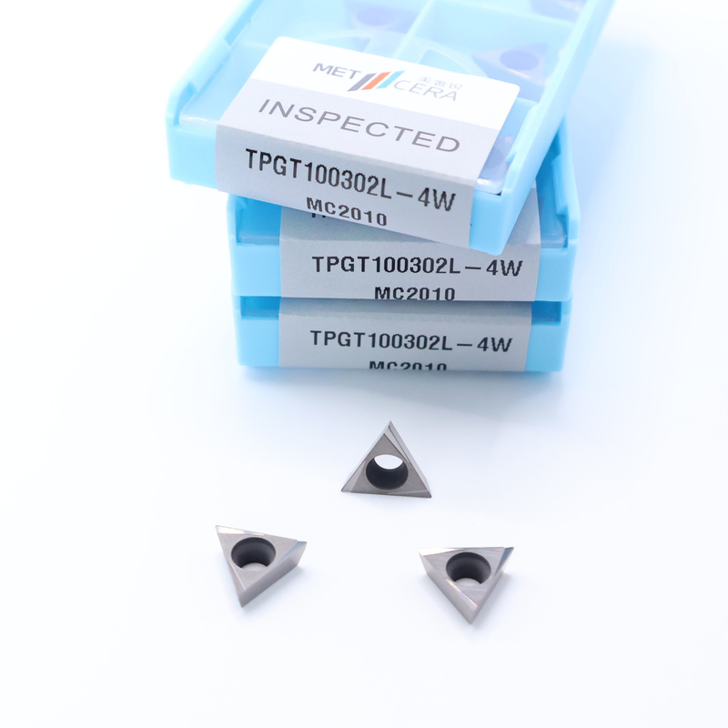 TPGT06 TPGT08 TPGT09 TPGT10 TPGT11 Inserti di tornitura CNC Cermet senza rivestimento