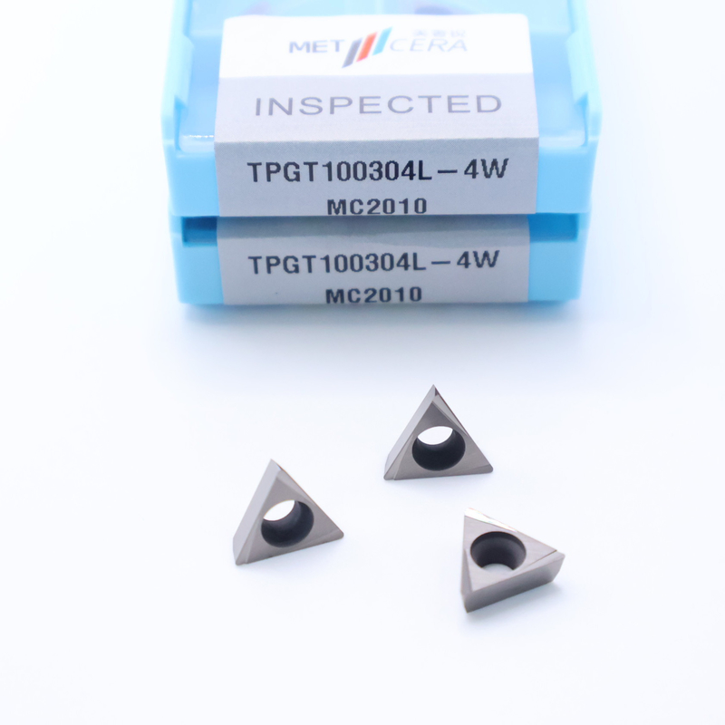 TPGT06 TPGT08 TPGT09 TPGT10 TPGT11 Inserti di tornitura CNC Cermet senza rivestimento