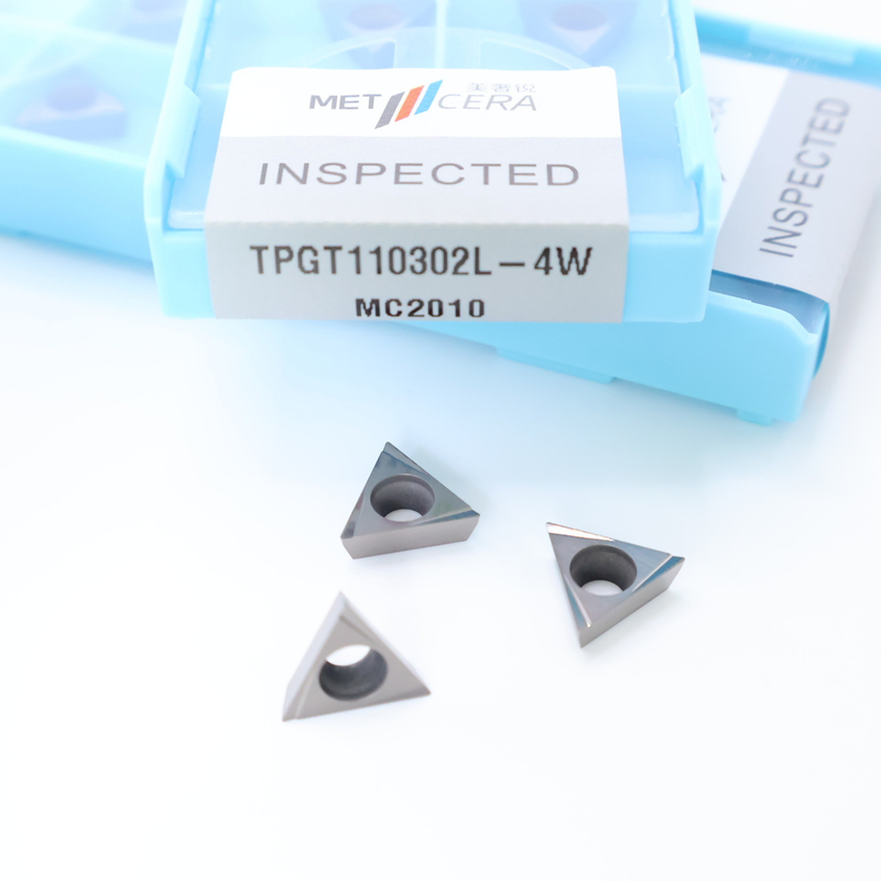 TPGT06 TPGT08 TPGT09 TPGT10 TPGT11 Inserti di tornitura CNC Cermet senza rivestimento