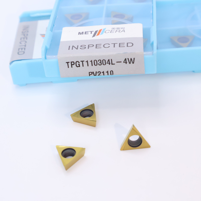 TPGT06 TPGT08 TPGT09 TPGT10 TPGT11 Inserti di tornitura CNC Cermet senza rivestimento