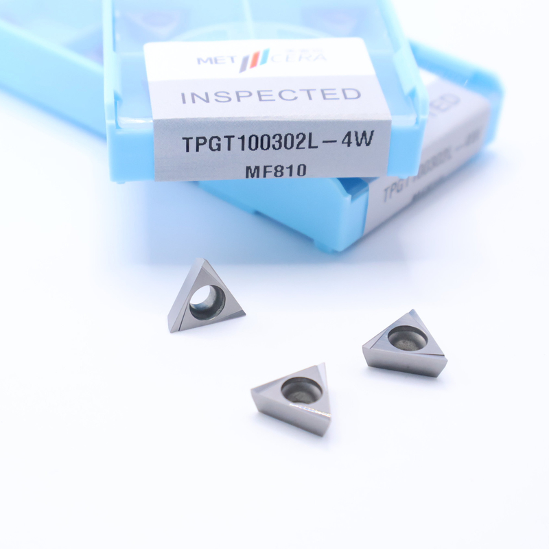 TPGT10 TPGT11 Carbide Turning Inserts per CNC Turning 4W Chip Breaker in argento / bronzo