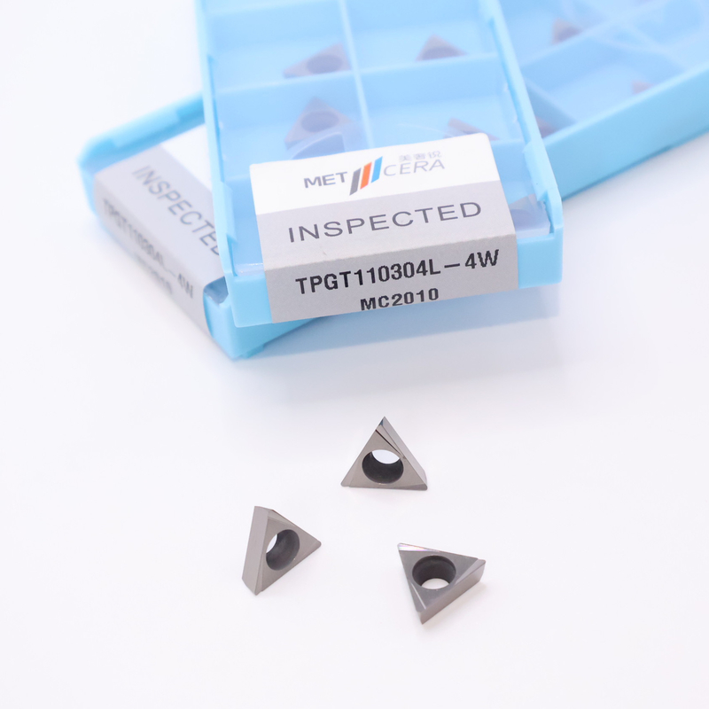 TPGT10 TPGT11 Carbide Turning Inserts per CNC Turning 4W Chip Breaker in argento / bronzo