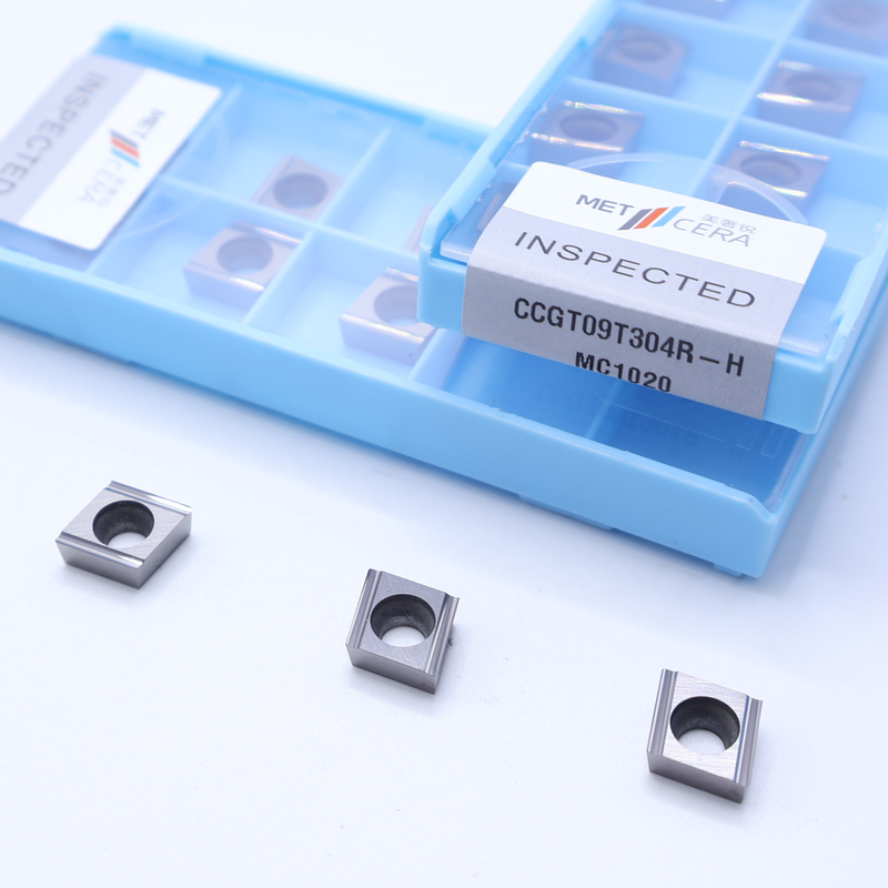 CCGT06 CCGT09 Inserti di tornitura CNC Cermet per materiali P, inserti di finitura con rottatore di chip H