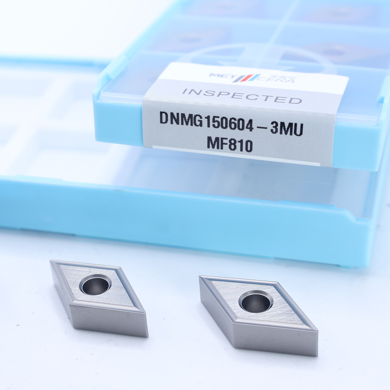 DNMG1504 Carbide Turning Insert in acciaio a bassa lega con 3MU Semifinished Chipbreaker e rivestimento non rivestito
