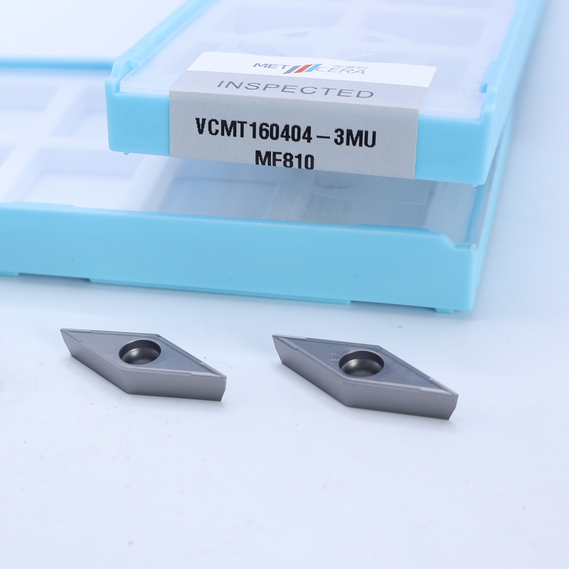 Inserto di carburo di tornitura esterno e interno VCMT11 VCMT16 Inserto CNC positivo con 3MU Semifinished Chipbreaker