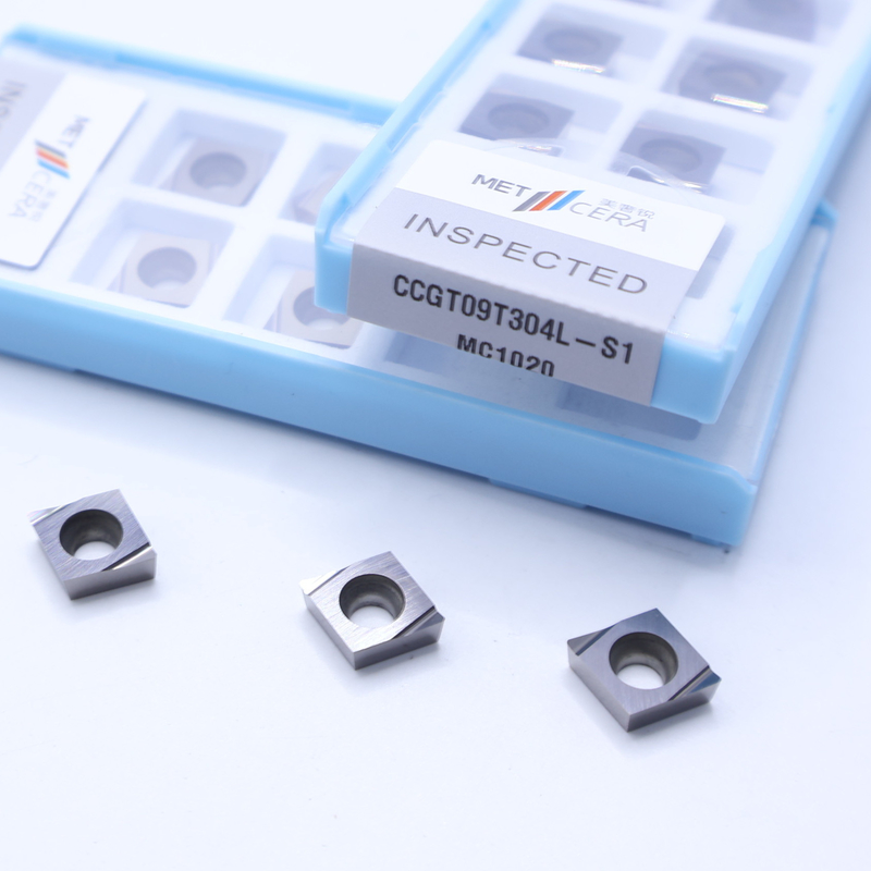S1 Fabbricazione di frantumi a finitura affilata Inserti di tornitura CNC Cermet CCGT03 CCGT04 CCGT06 CCGT09 con vantaggio di alta resistenza all'usura