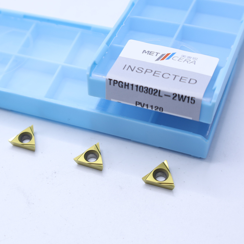 TiCN Cermet CNC Turning inserisce TPGH1103 con 2W15 chip breaker di finitura affilata Materiale metallico Alta resistenza all'usura