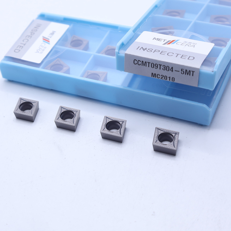 CCMT06 CCMT09 Inserti di tornitura CNC positivi con frantumatori semilavorati da 5 MT, inserto di tornitura Cermet