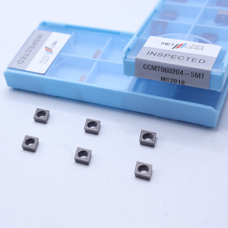 CCMT06 CCMT09 Inserti di tornitura CNC positivi con frantumatori semilavorati da 5 MT, inserto di tornitura Cermet