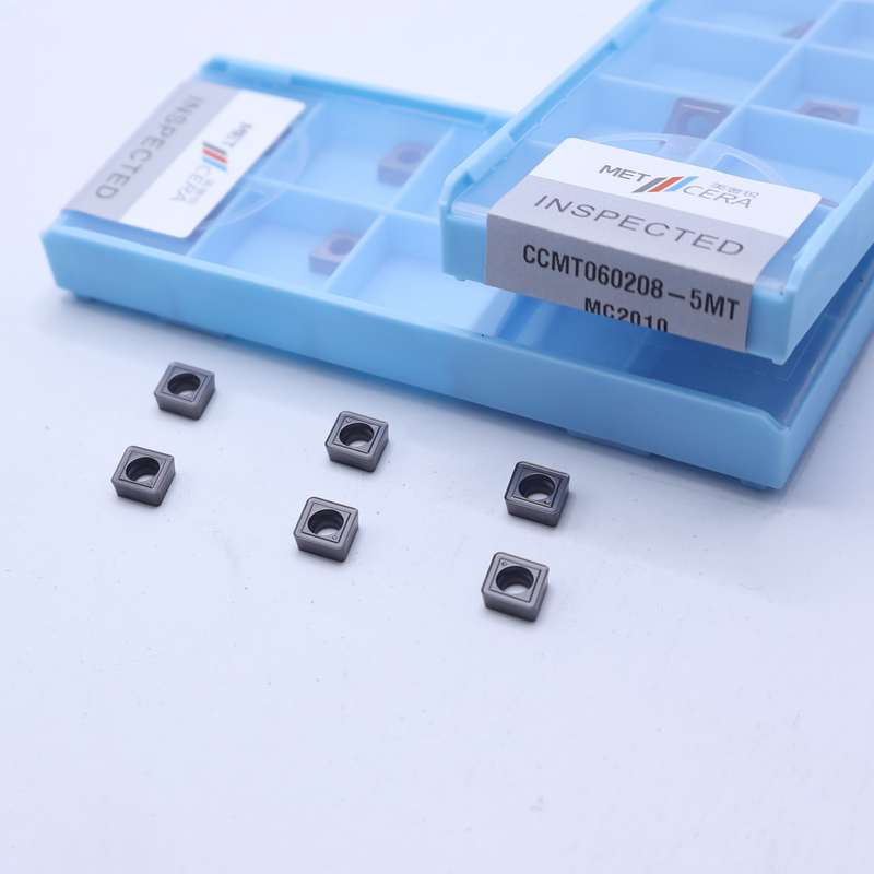 CCMT06 CCMT09 Inserti di tornitura CNC positivi con frantumatori semilavorati da 5 MT, inserto di tornitura Cermet
