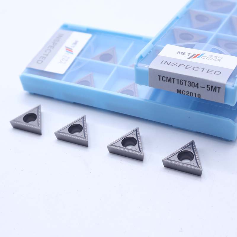 TCMT11 TCMT16 Inserti di tornitura CNC positivi con frantumatori semilavorati da 5 MT, inserto di tornitura Cermet