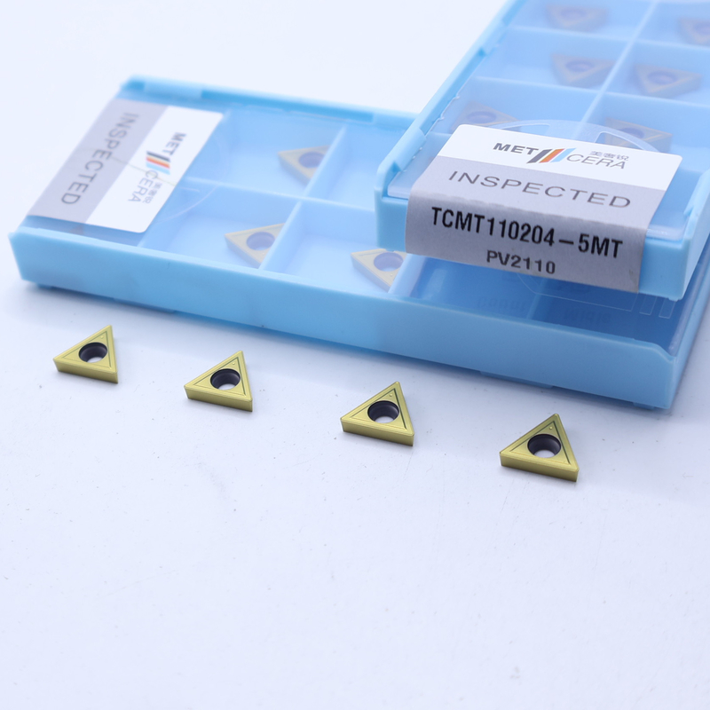 TCMT11 TCMT16 Inserti di tornitura CNC positivi con frantumatori semilavorati da 5 MT, inserto di tornitura Cermet