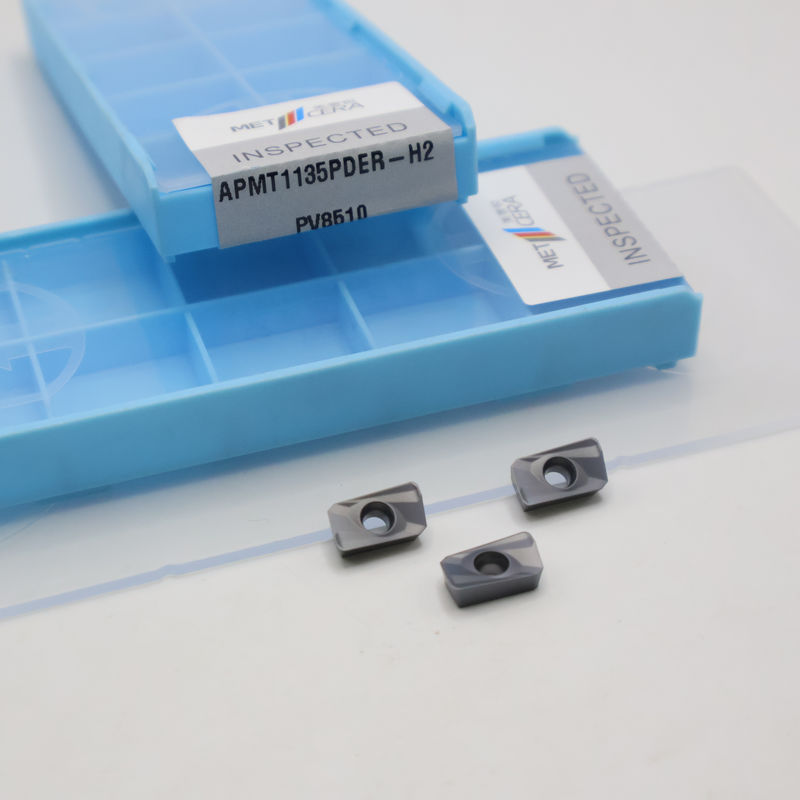 Inserti di fresatura al carburo a 90 gradi APMT1135PDER-H2 Inserti al carburo per fresatura frontale, scanalatura e fresatura Utensili da taglio per indicizzabili
