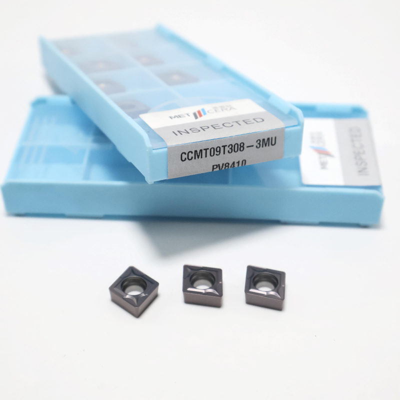 CCMT0602 CCMT09T3 CCMT1204 Inserti per tornitura in metallo duro per acciaio, acciaio inossidabile, inserto rivestito PVD con rompitruciolo 3MU