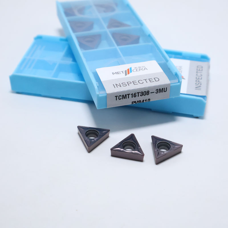 TCMT0902  TCMT1102  TCMT16T3 Inserti per tornitura in metallo duro a triangolo 60° per acciaio e acciaio inossidabile con rompitruciolo 3MU