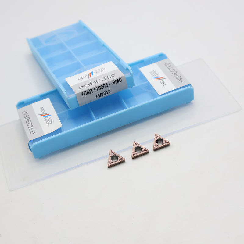 Inserto per tornitura in carburo rivestito TCMT09 TCMT11 TCMT16 Inserto CNC positivo con rompitruciolo 3MU per semifinitura